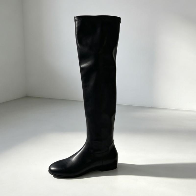 브라운 소프트 스트레치 인조 가죽 슬라우치 허벅지 높이 - Boot Sock Slouchy 리뷰 및 가격