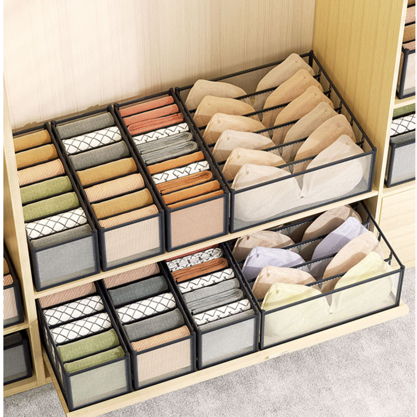 속옷 정리함 가정용 옷장 서랍형 양말 속옷 브라 여성용 - Sock Organizer Tray 리뷰 및 가격
