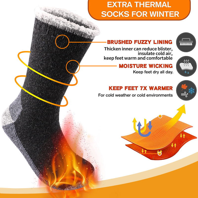 1 쌍 남성용 메리노 울 따뜻한 양말 스노우 양말 겨울 - Wool Hiking Sock 리뷰 및 가격